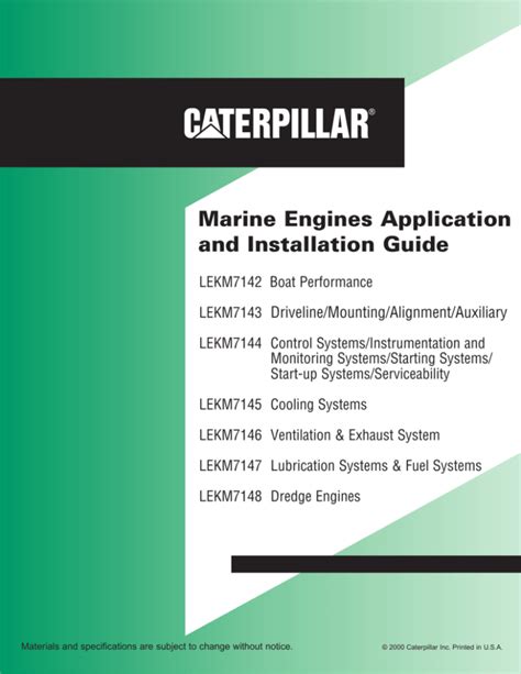 Marine engines application and installation guide. - Führungskräfte für die zukunft der unternehmen..