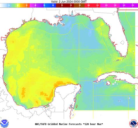 NAVTEX Marine Forecast NWS National Hurricane Center Miami, FL 506 AM EDT Sat May 18 2024...Please refer to Coastal Waters Forecasts (CWF) available ... flow will develop again across the W Gulf Tue and Wed. Northwest Gulf of Mexico.TODAY...E winds 10 to 15 kt. Seas 3 to 5 ft. Areas of smoke. Vsby 3 NM. Scattered showers and …