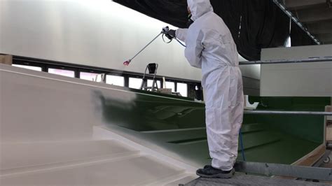 Marine gelcoat spray paint.  Applying a high-quality primer ensures proper a...