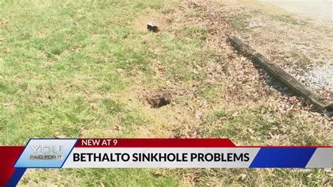 Marine veteran says sinkholes in his yard getting worse, blames the City of Bethalto