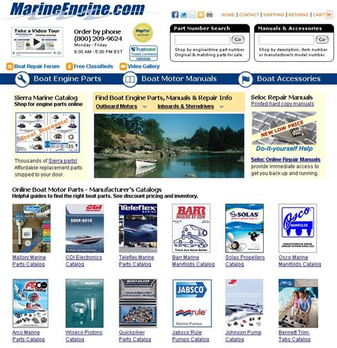 Marineengine.com - MarineEngine.com 184 Jones Drive Brandon, VT 05733 USA (800) 209-9624 (802) 247-4700 (802) 419-3055 Fax SALES - Order Online 24/7 Contact Us Online – Message us any ... 