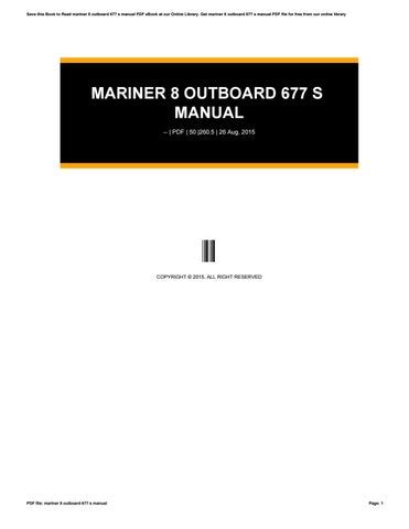 Mariner 8 outboard 677 s manual. - Overlevingstafels naar geslacht en leeftijd, 1981-1985.