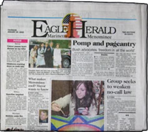 Marinette Eagle Herald Obituaries search in title. Displaying 1 - 20 out of 139 websites Obituaries - Death Notices - Online Condolences | Legacy.com legacy.com add to compare Legacy.com is a global network of online obituaries that provides timely news of death and allows users to pay respect and celebrate life.