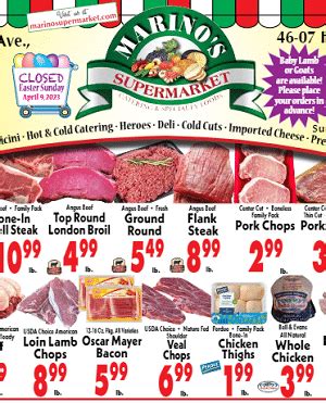 Marino supermarket weekly circular. Welcome to the official website of Peppers Supermarket! See our weekly ad, browse delicious recipes, or check out our many programs. Address 812 E Florida, Deming, NM 99030. Phone 575-546-3922. Fax 575-546-7840. Email info@ ... Weekly Specials. View Printable Version View My Shopping List ... 