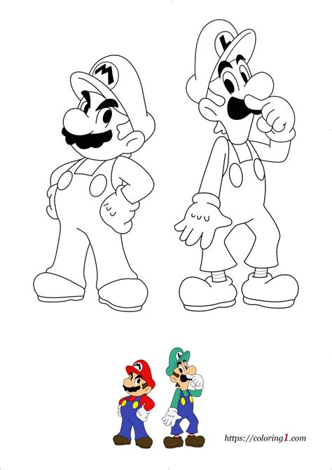 Mario And Luigi Printable