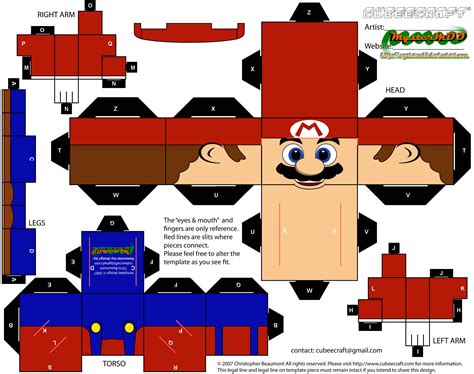 Mario Craft Printable
