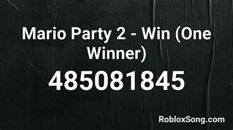 Mario Party 2 - Win (Multiple Winners) Roblox Audios and Songs …