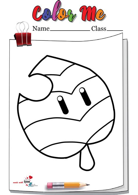 Mario Power Ups Pages Coloring Pages
