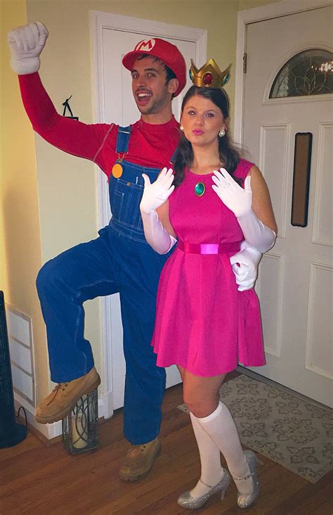 After all, the concept is pretty simple: For Mario and Luigi, you can pull off the look with a pair of overalls, a red or green shirt and hat, and a fake mustache. For a Princess Peach Halloween costume, raid your dress-up closet or thrift store for a pink dress, and pair it with a crown..