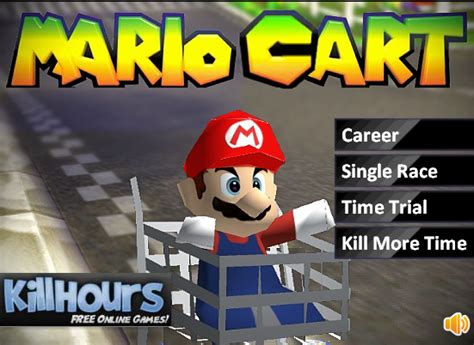 Play online game Mario Kart Racing unblocked for free on t