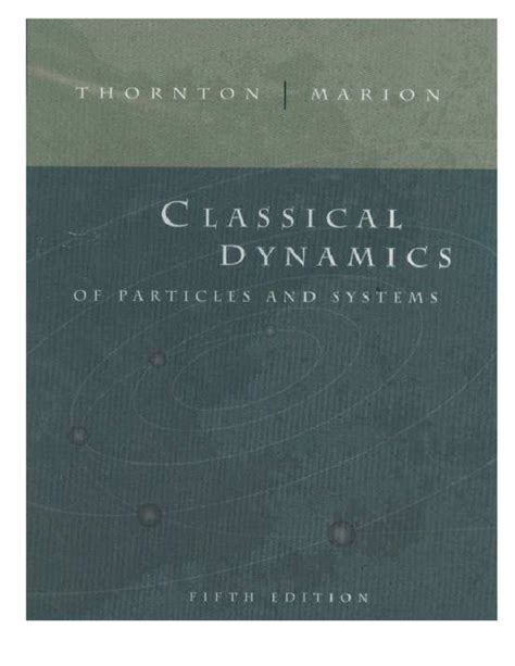 Marion thornton classical dynamics solutions manual. - Manuale dell'associazione fonetica internazionale una guida per.