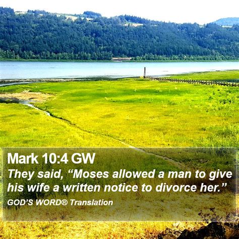 Mark 10:4 AMPC - They replied, Moses allowed a man to - Bible …