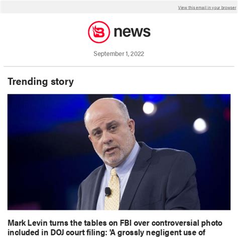 Mark Levin turns the tables on FBI over controversial photo …