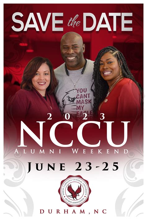 Mark Your Calendar Important Dates for NCCU Alum