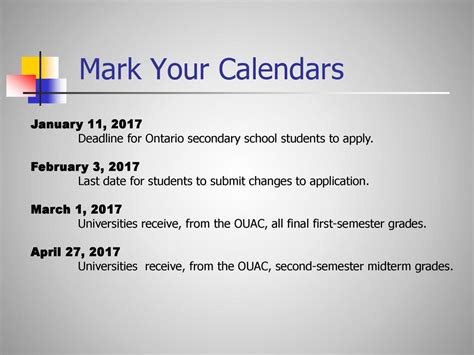 Mark your calendar for District Application Program dates