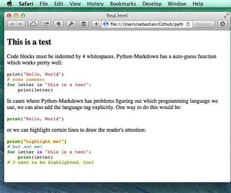 Markdown To Html Python gt Markdown Is A Text to HTML  3