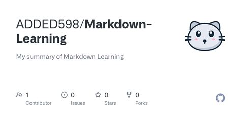 Markdown-Learning/markdown学习.md at main · ADDED598/Markdown …