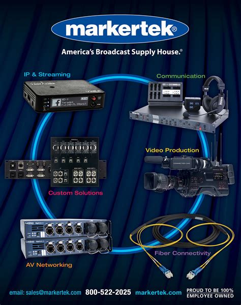 Markertek - Markertek is a highly respected supplier of cutting edge digital solutions for the broadcast, pro-audio and pro-AV industry. Featuring a wide range of exclusive custom services, including our in ... 