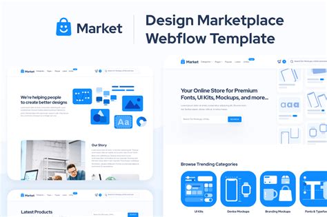Market Marketplace Webflow Template BRIX Templates Webflow