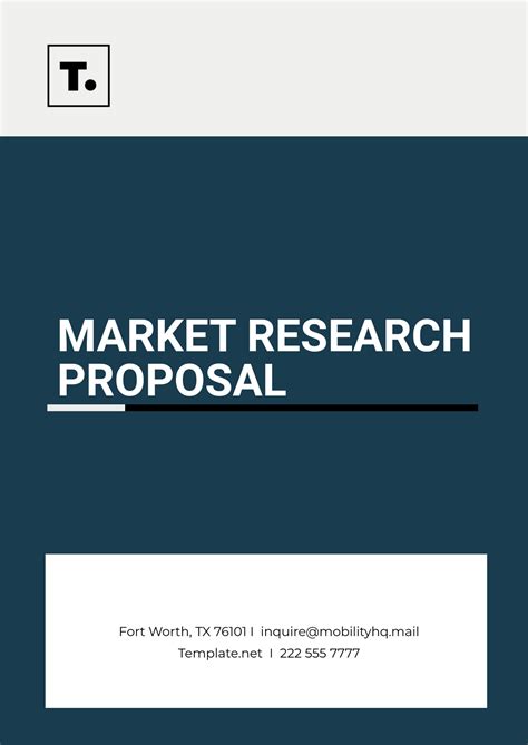 Market Research Proposal Template