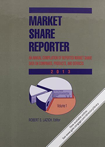 Each entry features a descriptive title; data and market description; a list of producers/ products along with their market share; and more. Market Share Reporter entries fall into 4 broad "Market Share Type" categories: Corporate (market share provided for each company listed); Institutional (market share provided for non-corporate sectors .... 