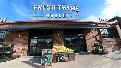 Market thyme grocery. Fresh Thyme Market. starstarstarstarstar_half. 4.5 - 206 reviews. Rate your experience! Grocery Stores, Vitamins & Supplements. Hours: 7AM - 9PM. 17300 W Bluemound Rd, Brookfield WI 53045. (262) 317-4749 Directions Order Delivery. 107. 