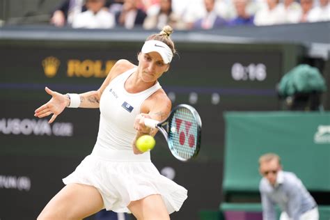 Marketa Vondrousova defeats Ons Jabeur 6-4, 6-4 to win the Wimbledon women’s championship for her first Grand Slam title