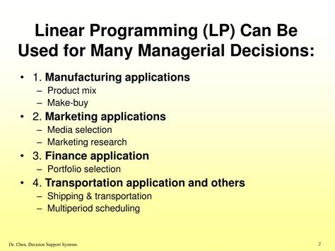 Marketing Applications of Linear Programs for Media Selection ...