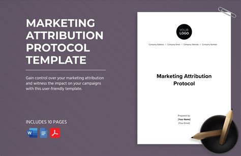 Marketing Attribution Protocol Template in Word, PDF, Google Docs