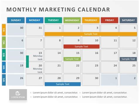 Marketing Calendar Template Powerpoint