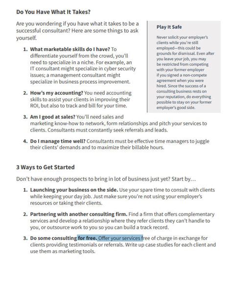 Marketing Consultation Template