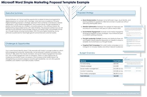 Marketing Proposal Template Word