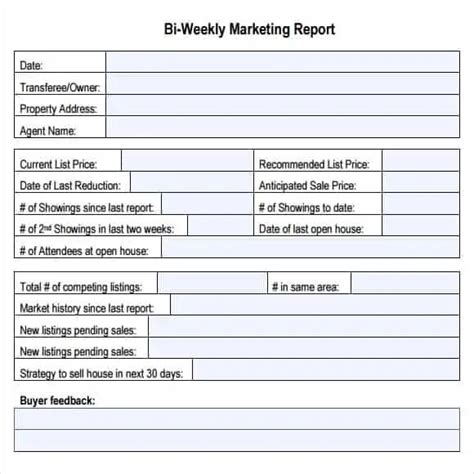 Marketing Report template Free Formats Excel Word
