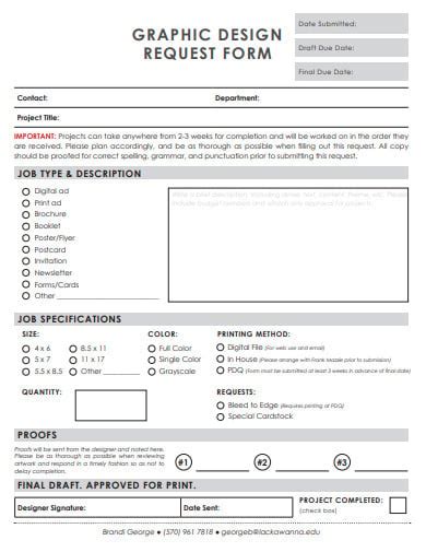 Marketing Request form Template Best Of Graphic Design Request form