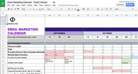 Marketing Schedule Template Excel Inspirational Great Excel Email
