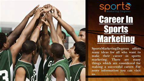 Careers in sports marketing can move in different di
