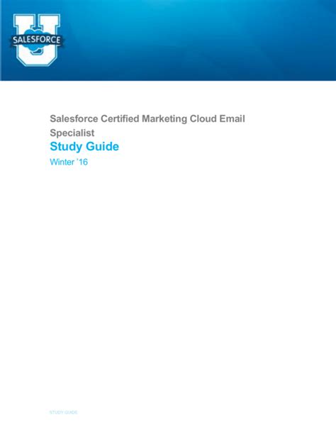 Marketing-Cloud-Email-Specialist Study Guide Pdf