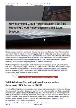 Marketing-Cloud-Personalization Testengine