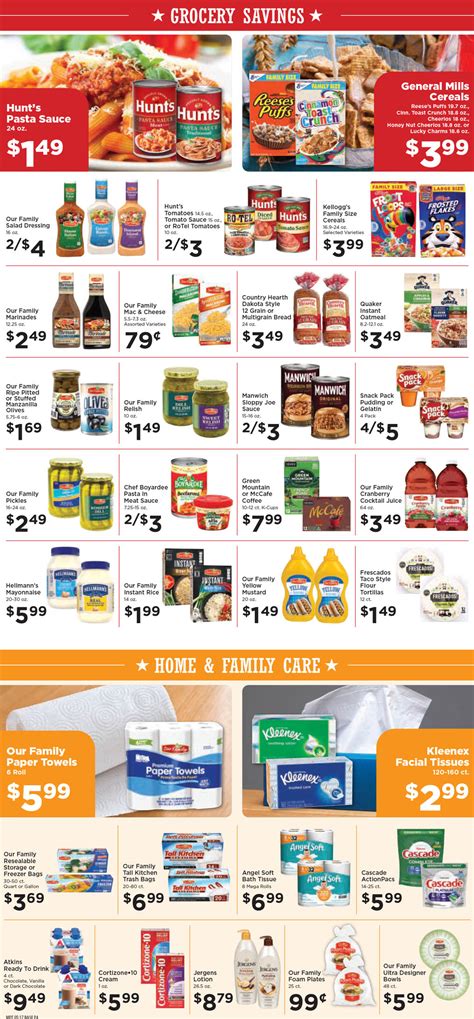 Check out our weekly print advertisement for deals on your favorite grocery items.