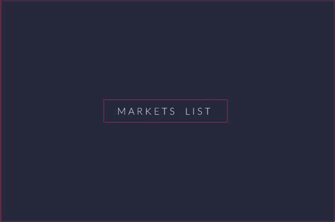 Markets List DarknetStats