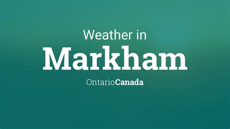 Markham, Canada Weather History Weather Underground