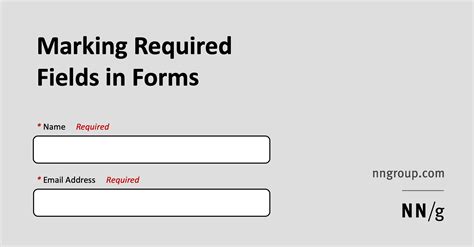 Marking Required Fields in Forms