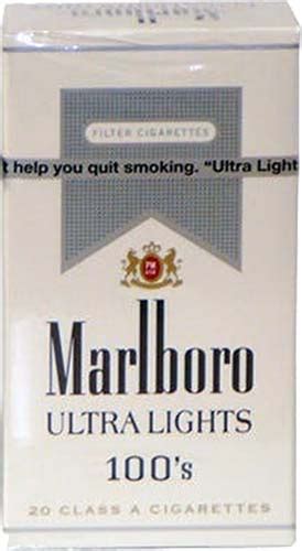 Marlboro lights vs ultra lights.  The Light has a ring of tiny perforatio...