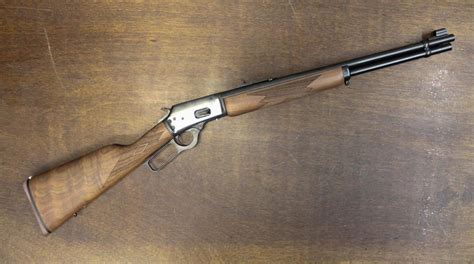 The Marlin® 1894 is an ideal lever-action rifle for hunting deer, hogs, or black bear at close to medium range, or defending yourself against potential threats in the backcountry. The 1894 has a blued steel barrel and receiver and a straight-grip, walnut stock. The 20" barrel has Ballard style rifling to handle all types of bullets—cast or .... 