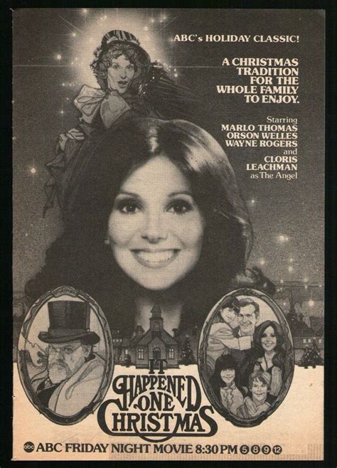 As a 12 year-old in 1977 I had not yet seen “It’s A Wonderful Life” so this TV-movie, “It Happened One Christmas,” was my first exposure to this story. I loved Marlo Thomas’ performance and the story itself, being shown what life would be like if she had never been born.. 