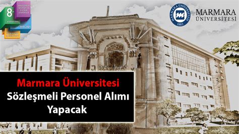 Marmara üniversitesi sözleşmeli personel alımı