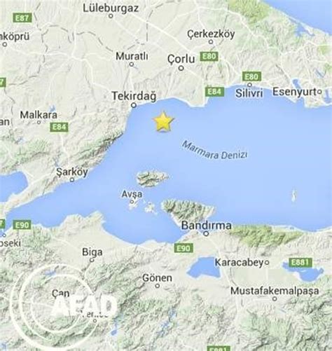 Marmara Denizi’nde deprem