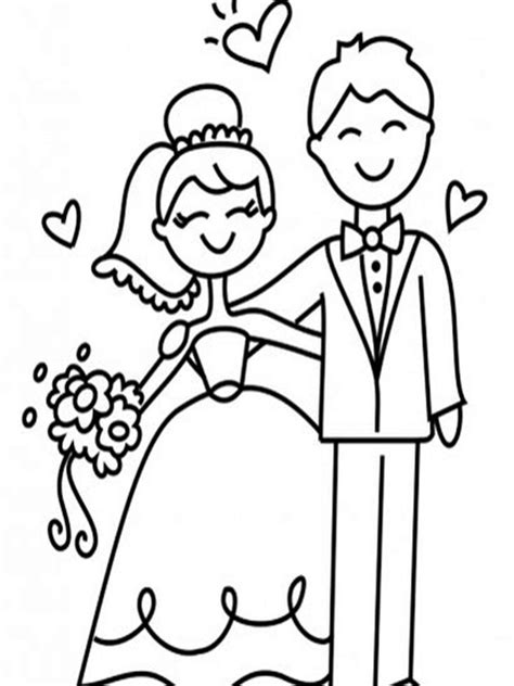 Marriage Coloring Pages