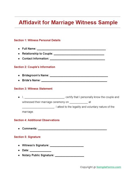Marriage Witness Form Aulaiestpdm Blog