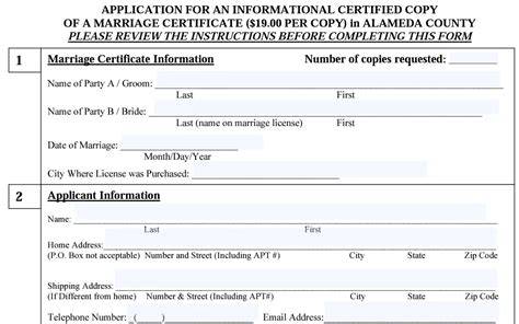 Marriage certificate alameda county.  Click here to book an appointment.  INSTRUCTIONS TO C...